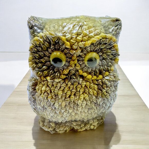 Shells Owl Figurine NEW Old Stock Made in Philippines - Picture 1 of 4